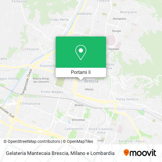 Mappa Gelateria Mantecaia Brescia