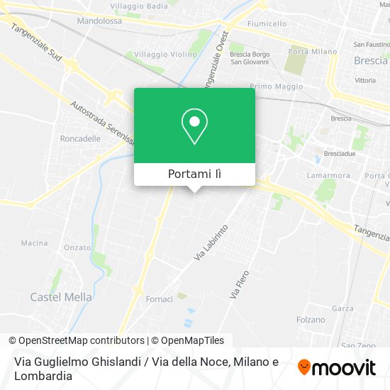 Mappa Via Guglielmo Ghislandi / Via della Noce