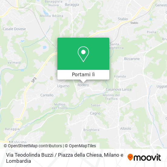 Mappa Via Teodolinda Buzzi / Piazza della Chiesa