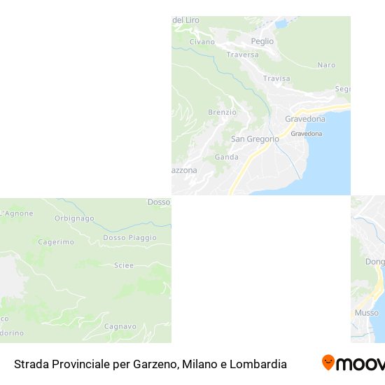 Mappa Strada Provinciale per Garzeno