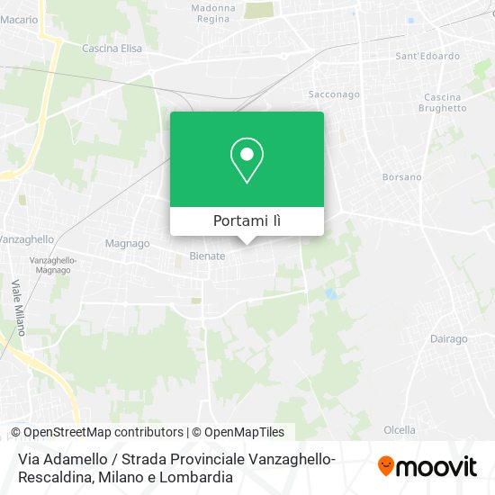Mappa Via Adamello / Strada Provinciale Vanzaghello-Rescaldina