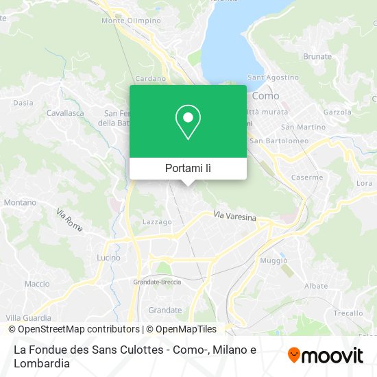 Mappa La Fondue des Sans Culottes - Como-