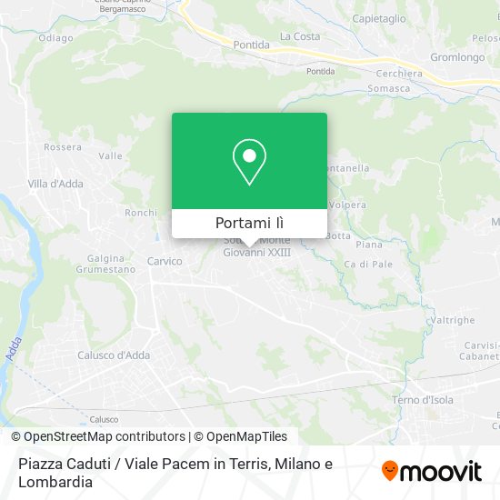 Mappa Piazza Caduti / Viale Pacem in Terris