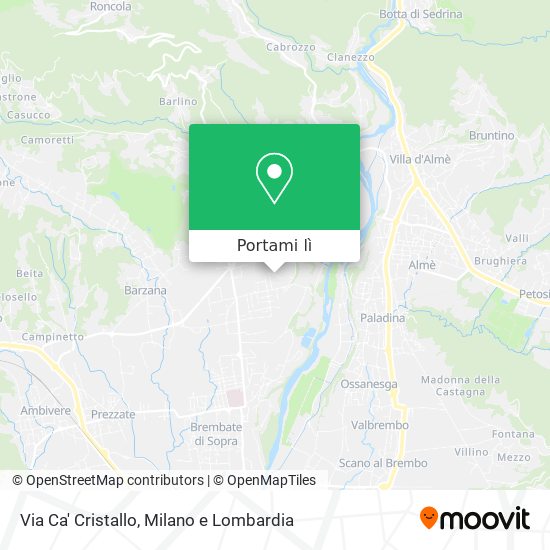 Mappa Via Ca' Cristallo