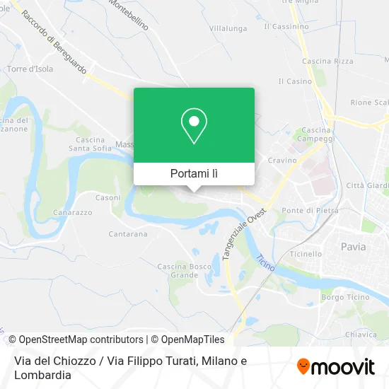 Mappa Via del Chiozzo / Via Filippo Turati