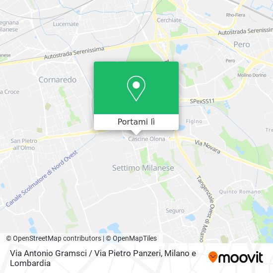 Mappa Via Antonio Gramsci / Via Pietro Panzeri