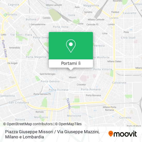Mappa Piazza Giuseppe Missori / Via Giuseppe Mazzini