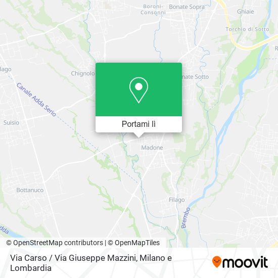 Mappa Via Carso / Via Giuseppe Mazzini