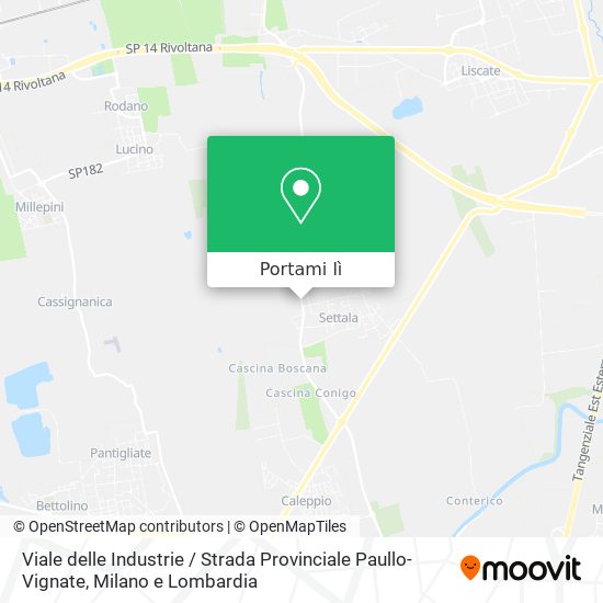 Mappa Viale delle Industrie / Strada Provinciale Paullo-Vignate
