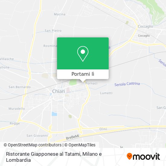 Mappa Ristorante Giapponese al Tatami