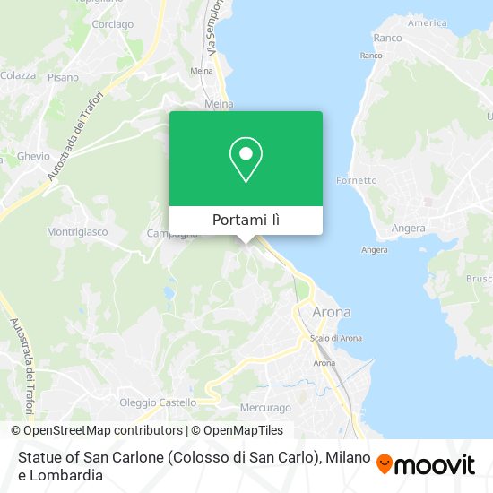 Mappa Statue of San Carlone (Colosso di San Carlo)
