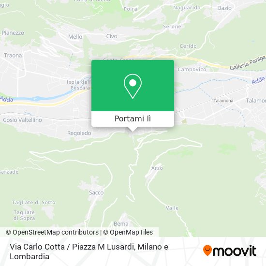 Mappa Via Carlo Cotta / Piazza M Lusardi
