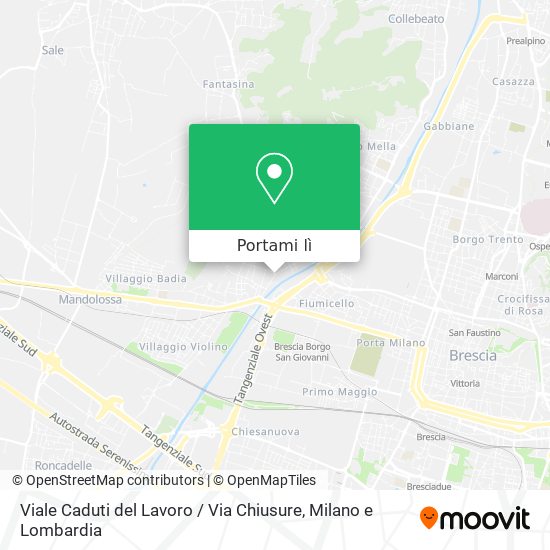 Mappa Viale Caduti del Lavoro / Via Chiusure