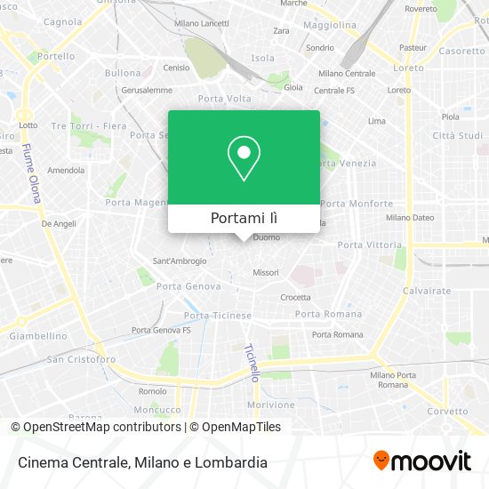 Mappa Cinema Centrale