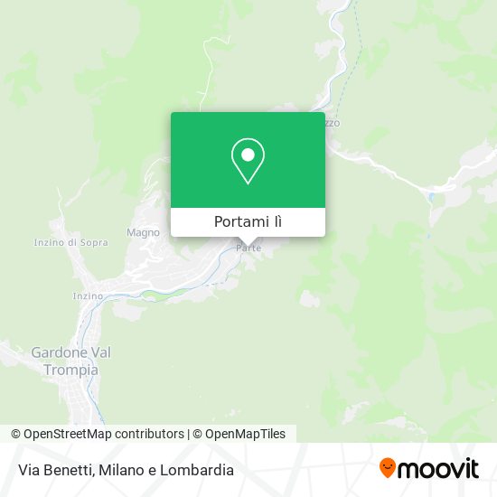 Mappa Via Benetti