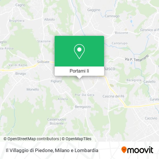 Mappa Il Villaggio di Piedone