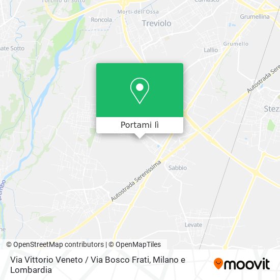 Mappa Via Vittorio Veneto / Via Bosco Frati