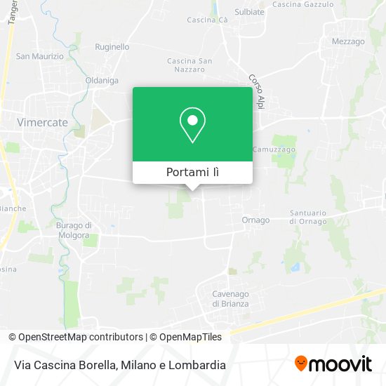 Mappa Via Cascina Borella