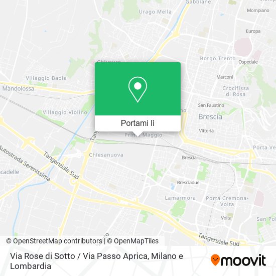 Mappa Via Rose di Sotto / Via Passo Aprica