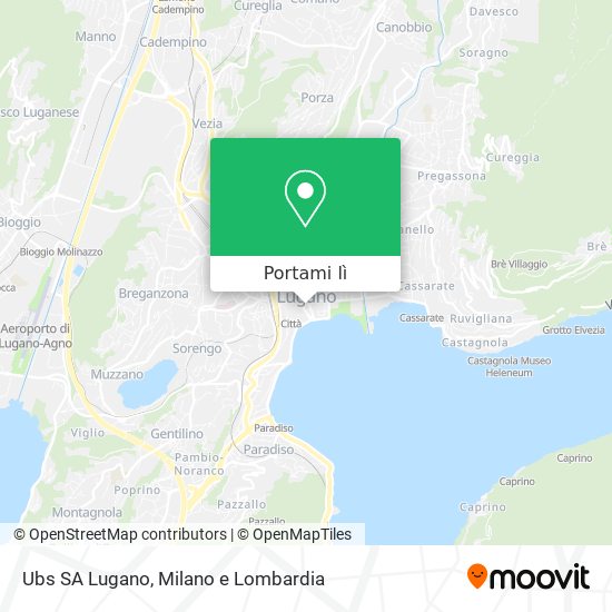 Mappa Ubs SA Lugano
