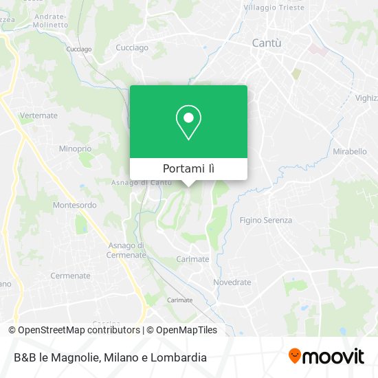 Mappa B&B le Magnolie