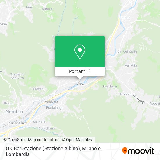 Mappa OK Bar Stazione (Stazione Albino)