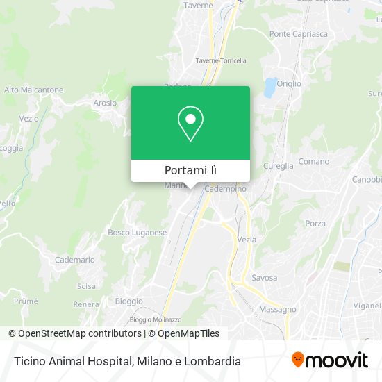 Mappa Ticino Animal Hospital