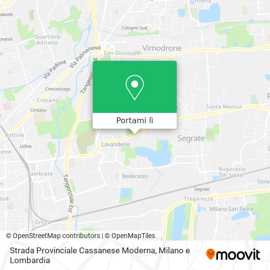 Mappa Strada Provinciale Cassanese Moderna