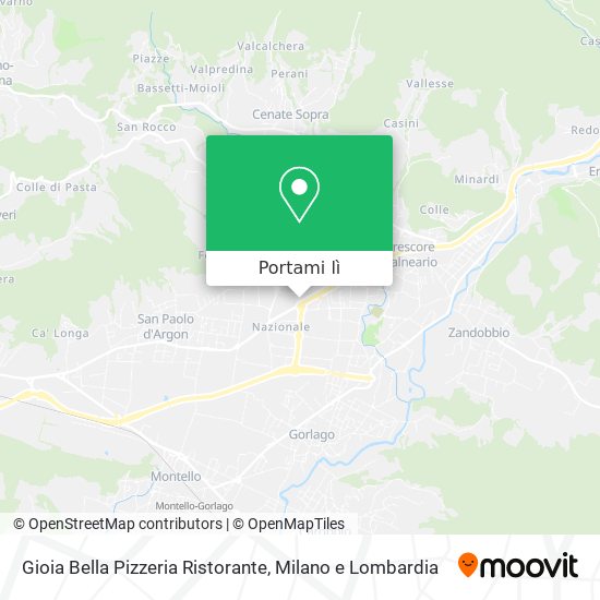 Mappa Gioia Bella Pizzeria Ristorante