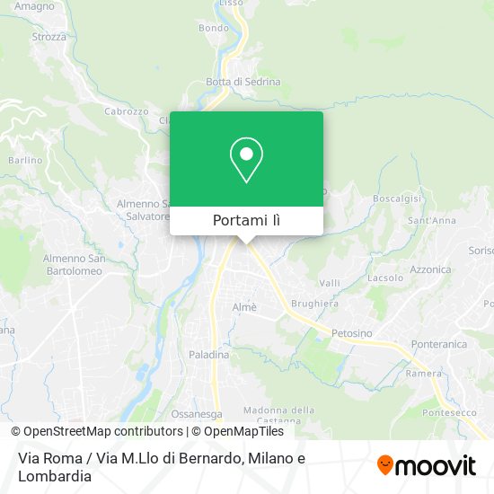 Mappa Via Roma / Via M.Llo di Bernardo