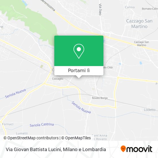 Mappa Via Giovan Battista Lucini
