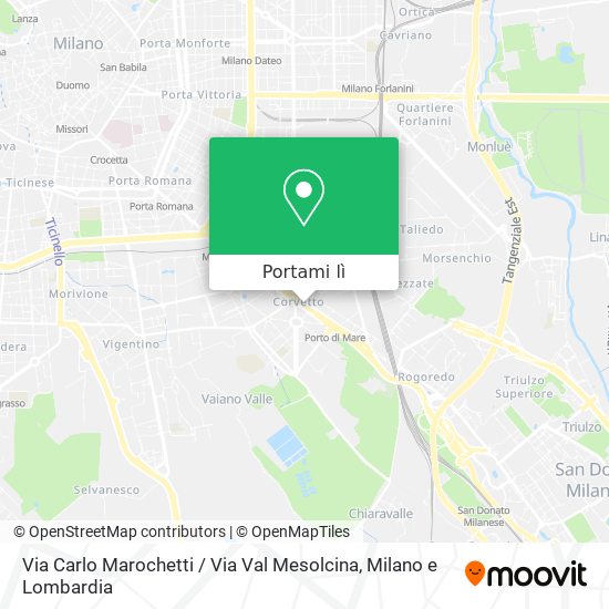 Mappa Via Carlo Marochetti / Via Val Mesolcina
