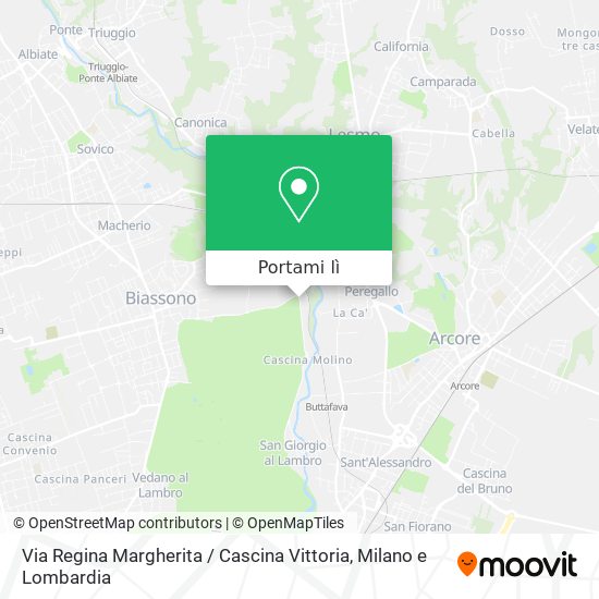 Mappa Via Regina Margherita / Cascina Vittoria