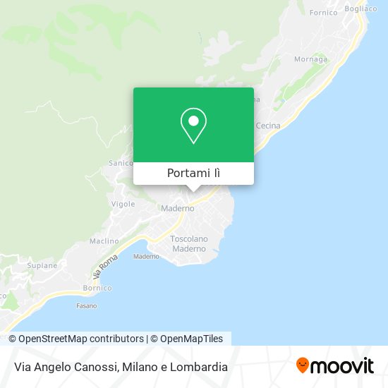 Mappa Via Angelo Canossi