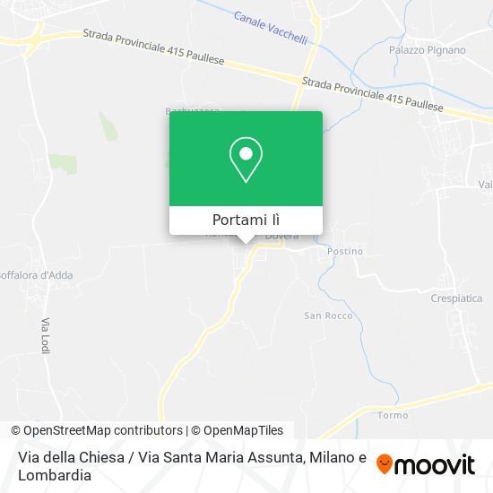 Mappa Via della Chiesa / Via Santa Maria Assunta