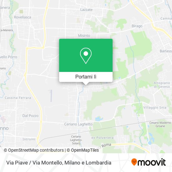 Mappa Via Piave / Via Montello