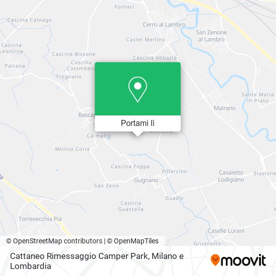 Mappa Cattaneo Rimessaggio Camper Park
