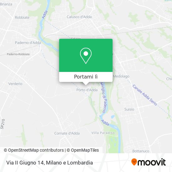 Mappa Via II Giugno  14