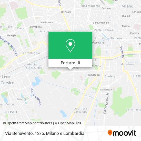 Mappa Via Benevento, 12/5