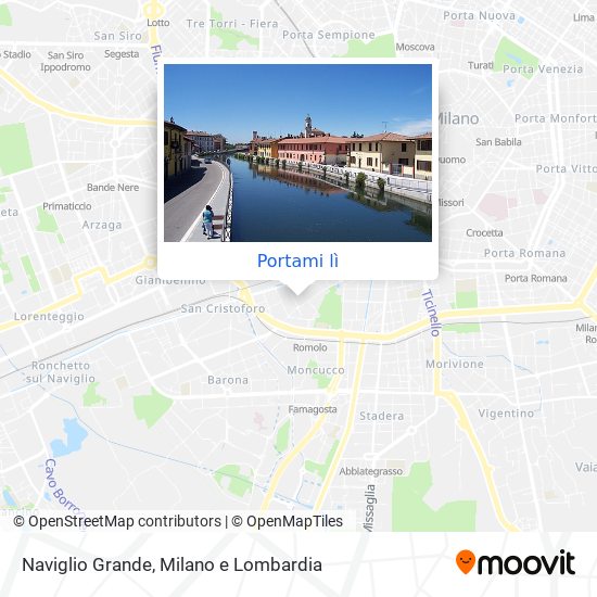Mappa Naviglio Grande