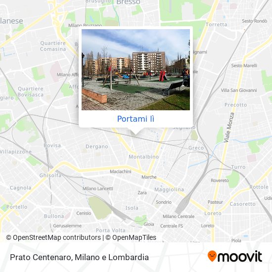 Mappa Prato Centenaro