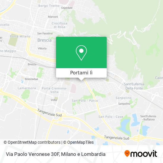 Mappa Via Paolo Veronese  30F
