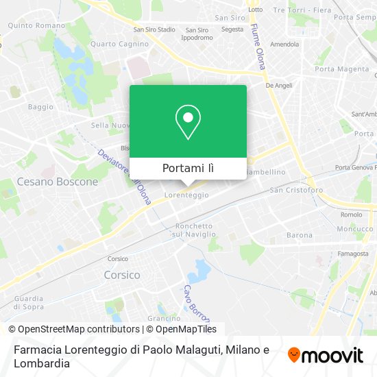 Mappa Farmacia Lorenteggio di Paolo Malaguti