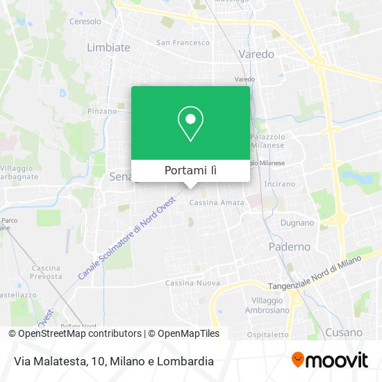 Mappa Via Malatesta, 10