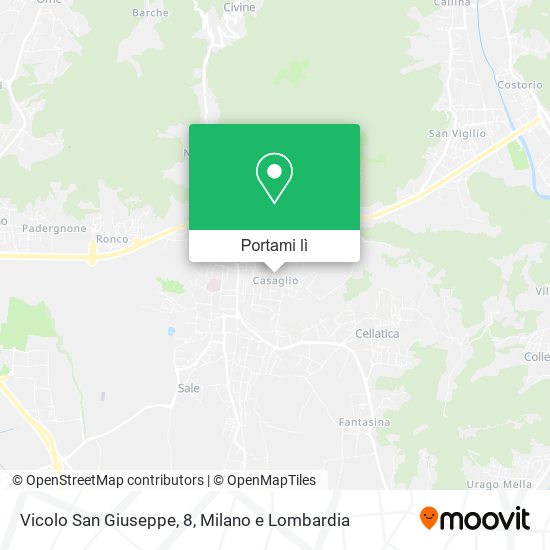 Mappa Vicolo San Giuseppe, 8