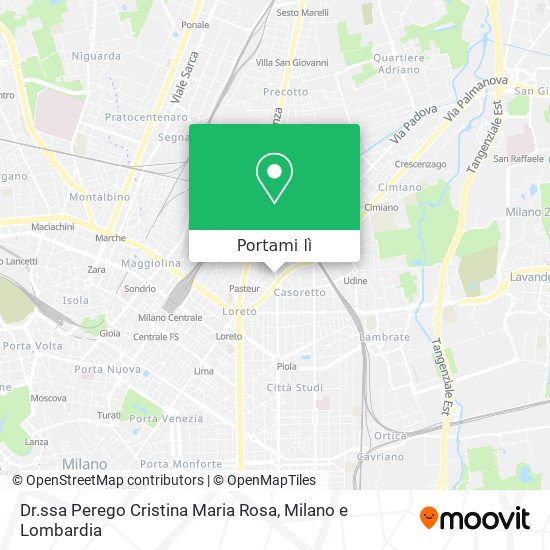 Mappa Dr.ssa Perego Cristina Maria Rosa