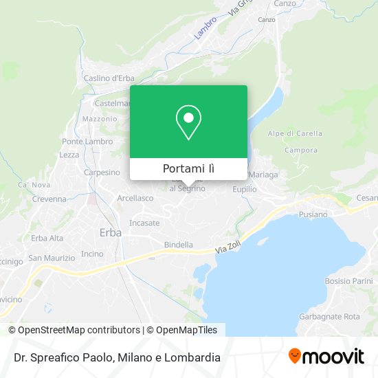 Mappa Dr. Spreafico Paolo