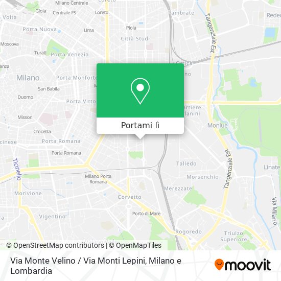 Mappa Via Monte Velino / Via Monti Lepini
