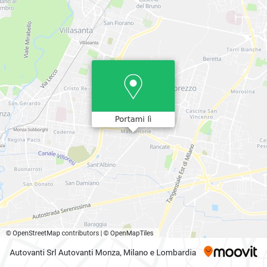 Mappa Autovanti Srl Autovanti Monza