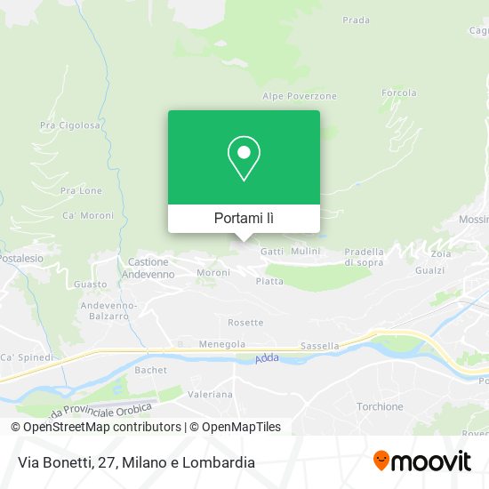 Mappa Via Bonetti, 27